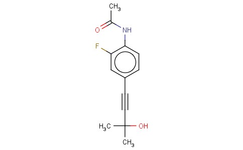 N-ACETYL 2-FLUORO-4-(3-HYDROXY-3-METHYLBUT-1-YNYL)ANILINE